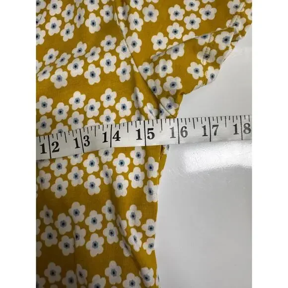 Boden • Penelope Jersey Dress mustard yellow Dijon Daisy Stripe midi Size 6 NWOT - Picture 5 of 7